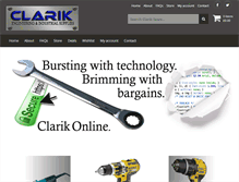Tablet Screenshot of clarik.co.uk
